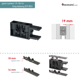 Clip Fixing-Balancing Gola 100/pack