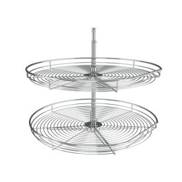 32" D-Shape Chrome Lazy Susan -Single