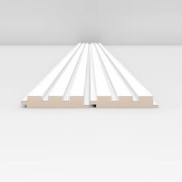 WOOD PANEL MATT SOFT TOUCH WHITE-734 5"x108" 18MM 3.5 SqFT  G2