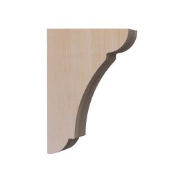 Wood Corbel Bar Bracket - 8x3x12 - Maple With Corbel Rib | Federal Brace