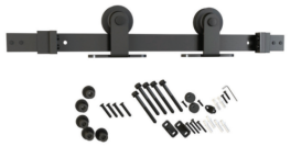 Barn door KIT flat rail top mnt 6.5ft, matte black