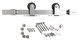 Barn door KIT flat rail top mnt 6.5ft, ss