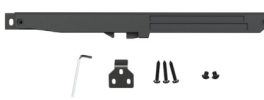 Barn door flat rail SC ACC kit. SC, matte black