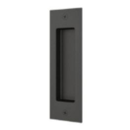 Barn Door Flush Handle Matte Black 165x33MM