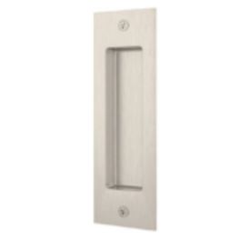 BARN DOOR FLUSH HANDLE 165X53MM SATIN NI