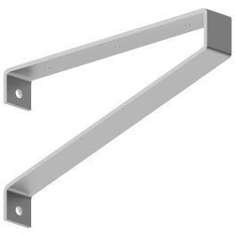Savona Commercial Bench Bracket - 16" x 2" x 9" - Faux Stainless | Federal Brace