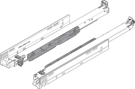 MOVENTO 763 - full extension drawer runners 15'' Zinc-Plated