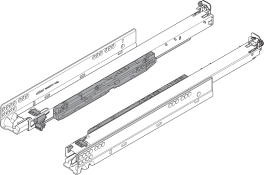 MOVENTO 763 - full extension drawer runners 18'' Zinc-Plated