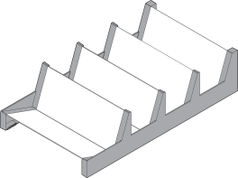 AMBIA-LINE spice tray Ident Brushed Stainless Steel