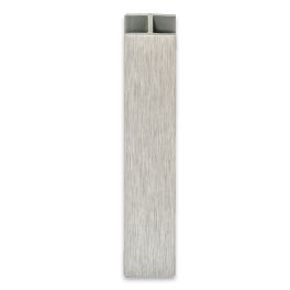 STRAIGHT JOINT FOR  H150 TOE KICKS 6" NATURAL ANODIZED BRUSHED