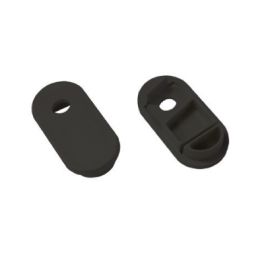 Black End Caps, for Oval LED Rail