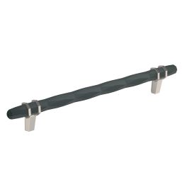 Amerock London 8(203) Inch Center to Center Handle Cabinet Pull Black Bronze/Satin Nickel