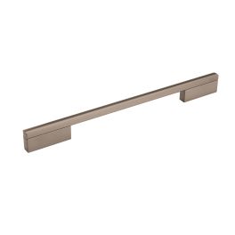 Amerock Separa 10-1/16(256) Inch Center to Center Handle Cabinet Pull Black Brushed Nickel