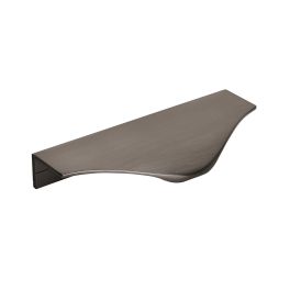 Amerock Aloft 4-3/16(106) Inch Center to Center Handle Cabinet Edge Pull Black Chrome