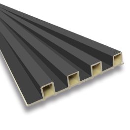 PVC WALL PANEL 6.8 X 9 FT  - DARK GREY
