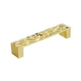 Amerock Calathea 5-1/16(128) Inch Center to Center Handle Cabinet Pull Brushed Gold