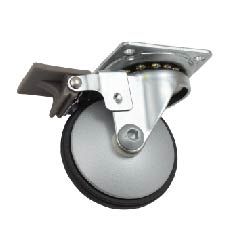 Casters 75Mm Black Lisa With Break