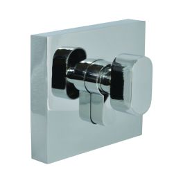 Square Deadbolt Polished Chrome