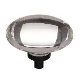 Amerock Glacio 1-3/4(44) Inch Lenght Cabinet Knob Clear/Black Bronze
