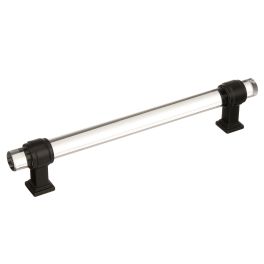 Amerock Glacio 6-5/16(160) Inch Center to Center Handle Cabinet Pull Clear/Black Bronze