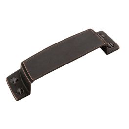 Amerock Highland Ridge 3-1/2(89) Inch Center to Center Handle Cabinet Cup Pull Dark Oiled Bronze