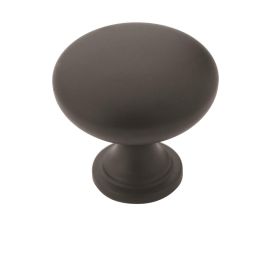 Amerock Edona 1-1/4(32) Inch Lenght Cabinet Knob Flat Black