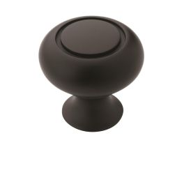 Amerock Everyday Heritage 1-1/4(32) Inch Lenght Cabinet Knob Flat Black