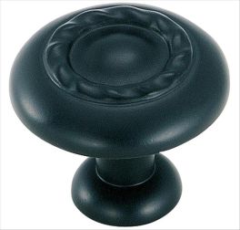 Amerock Inspirations™ 1-1/4(32) Inch Lenght Cabinet Knob Flat Black