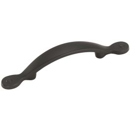 Amerock Inspirations™ 3(76) Inch Center to Center Handle Cabinet Pull Flat Black