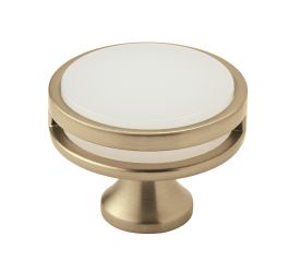 Amerock Oberon 1-3/4(44) Inch Lenght Cabinet Knob Golden Champagne/Frosted