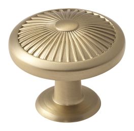 Amerock Crawford 1-3/8(35) Inch Lenght Cabinet Knob Golden Champagne