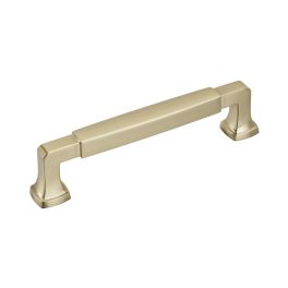 Amerock Stature 5-1/16(128) Inch Center to Center Handle Cabinet Pulls Golden Champagne