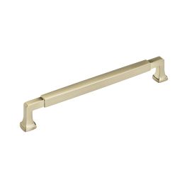 Amerock Stature 8-13/16(224) Inch Center to Center Handle Cabinet Pulls Golden Champagne