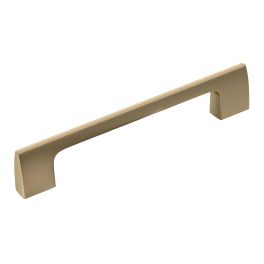 Amerock Riva 5-1/16(128) Inch Center to Center Handle Cabinet Pull Golden Champagne