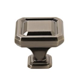 Amerock Wells 1-1/2(38) Inch Lenght Cabinet Knob Gunmetal 