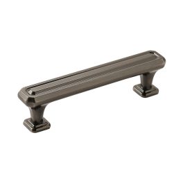 Amerock Wells 3-3/4(96) Inch Center to Center Handle Cabinet Pull Gunmetal 