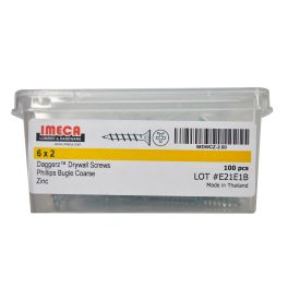 2" Phillips Drywall Screws ZP 100/BX