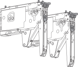 AVENTOS HK Lift mechanism Zinc-Plated Power Factor Range 175-349Zinc-Plated