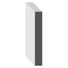 21/32 in x 5-1/2 in x 16 ft. FJ Pine Primed Flat Baseboard