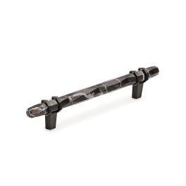 Amerock Carrione 5-1/16(128) Inch Center to Center Handle Cabinet Pull Marble Black/Black Bronze