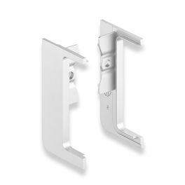 EXTERNAL ENDCAPS FOR G38 GOLA PROFILE MATT WHITE