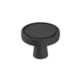 Amerock Destine 1-3/8(35) Inch Lenght Cabinet Knob Matte Black