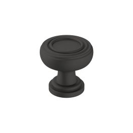 Amerock Ville 1-1/8(29) Inch Lenght Cabinet Knob Matte Black