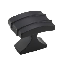 Amerock Davenport 1-1/4(32) Inch Lenght Cabinet Knob Matte Black