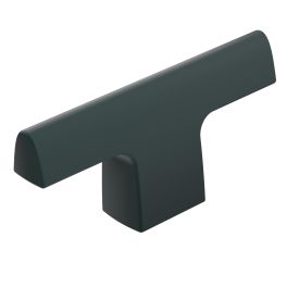 Amerock Riva 2-1/2(64) Inch Lenght Cabinet Knob Matte Black