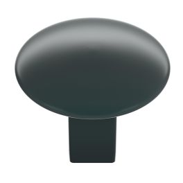 Amerock Riva 1-1/4(32) Inch Lenght Cabinet Knob Matte Black