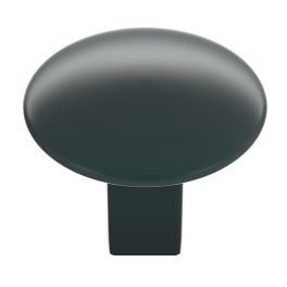 Amerock Riva 1-1/4(32) Inch Lenght Cabinet Knob Matte Black