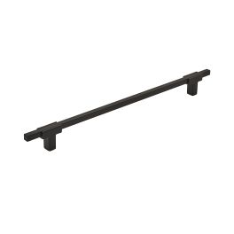 Amerock Urbanite 10-1/16(256) Inch Center to Center Handle Cabinet Pull Matte Black/Matte Black