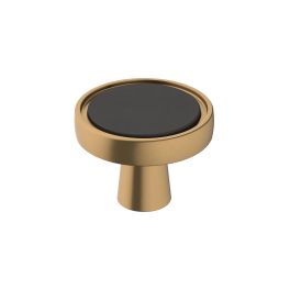 Amerock Mergence 1-3/8(35) Inch Lenght Cabinet Knob Matte Black/Champagne Bronze
