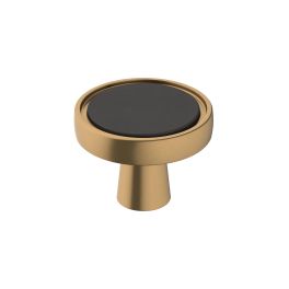 Amerock Mergence 1-3/8(35) Inch Lenght Cabinet Knob Matte Black/Champagne Bronze